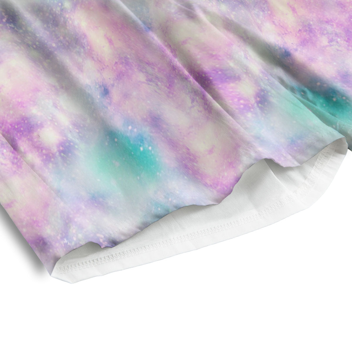 Floral Hawaiian Monochrome Print Pattern Men's Athletic Shorts