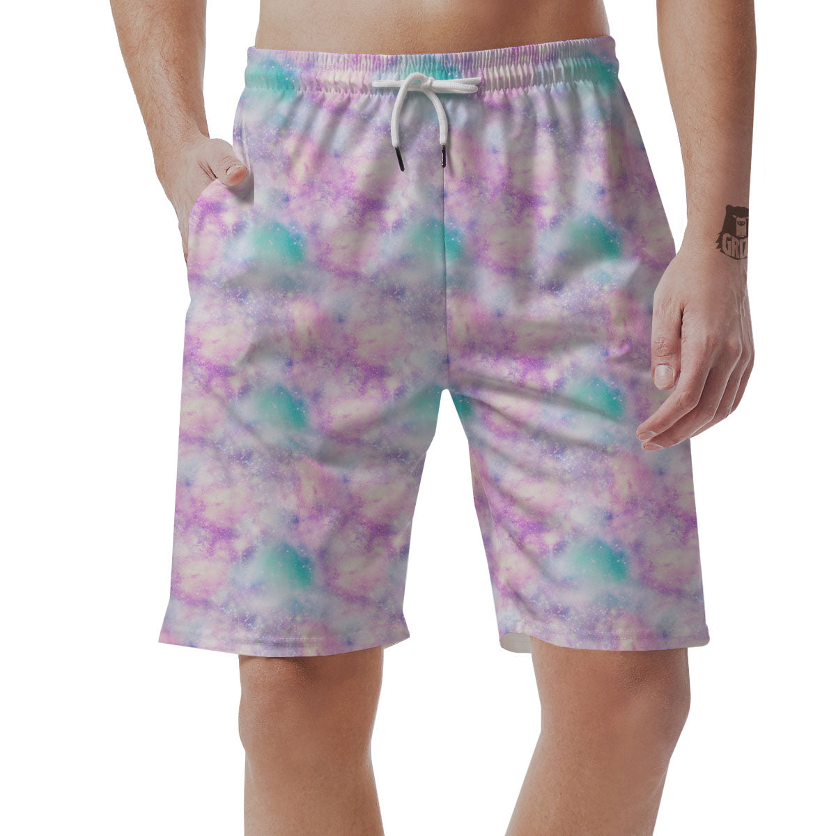 Fantasy Star Print Pattern Men's Shorts-grizzshop