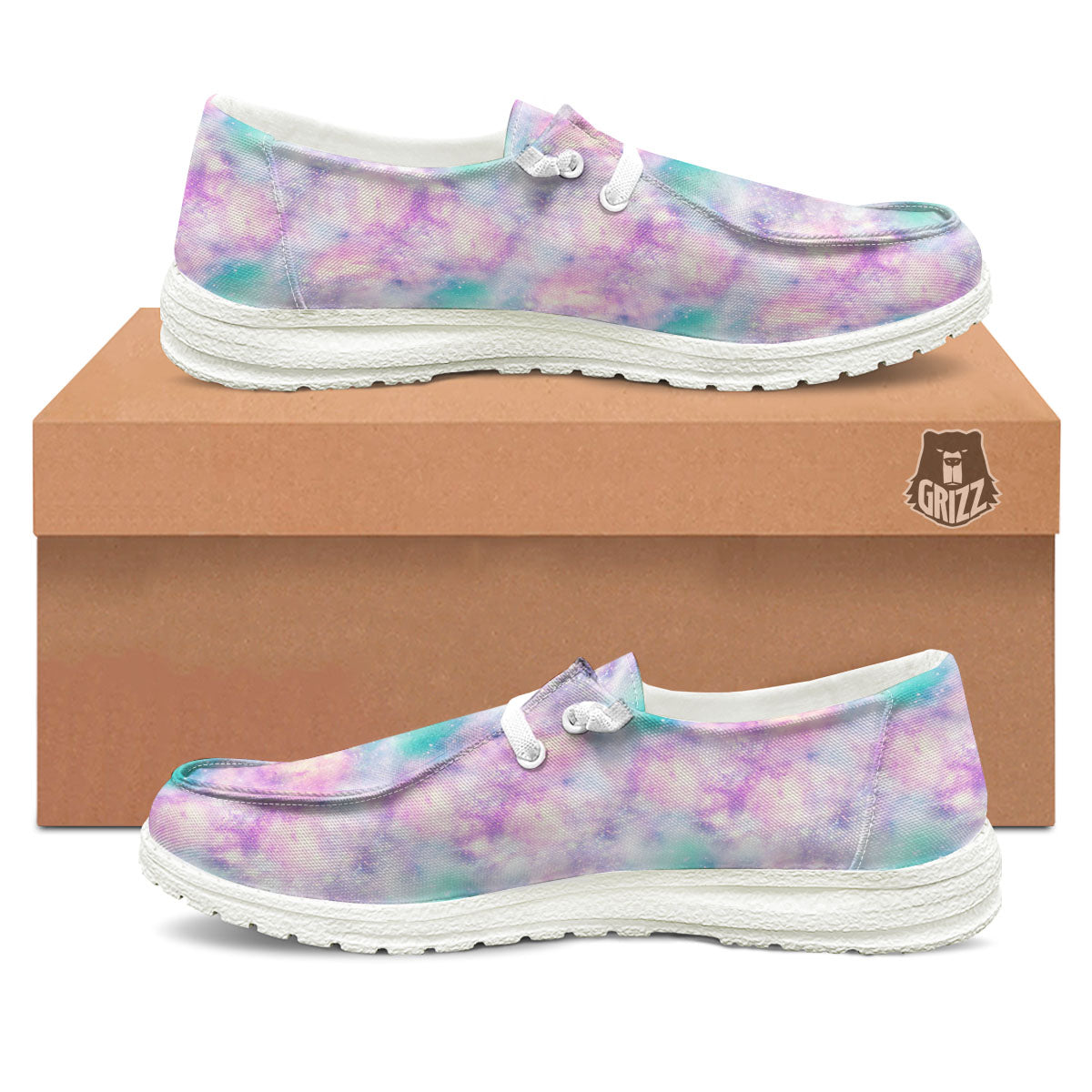 Fantasy Star Print Pattern White Loafers-grizzshop