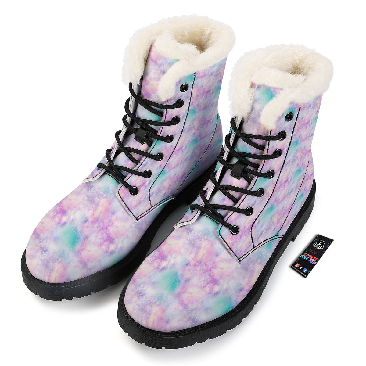 Fantasy Star Print Pattern Winter Boots-grizzshop
