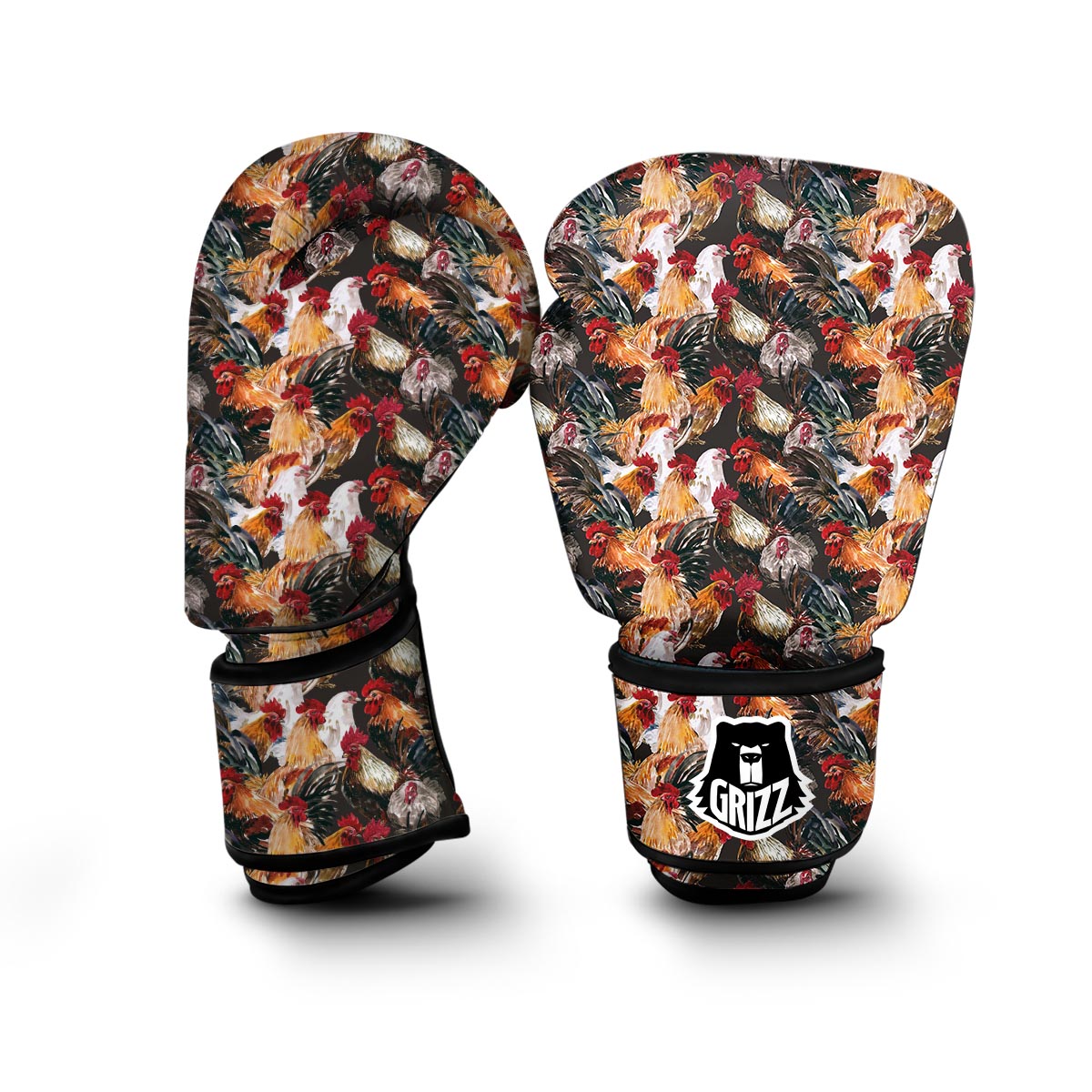 Farm Chicken Hen Pattern Print Boxing Gloves-grizzshop
