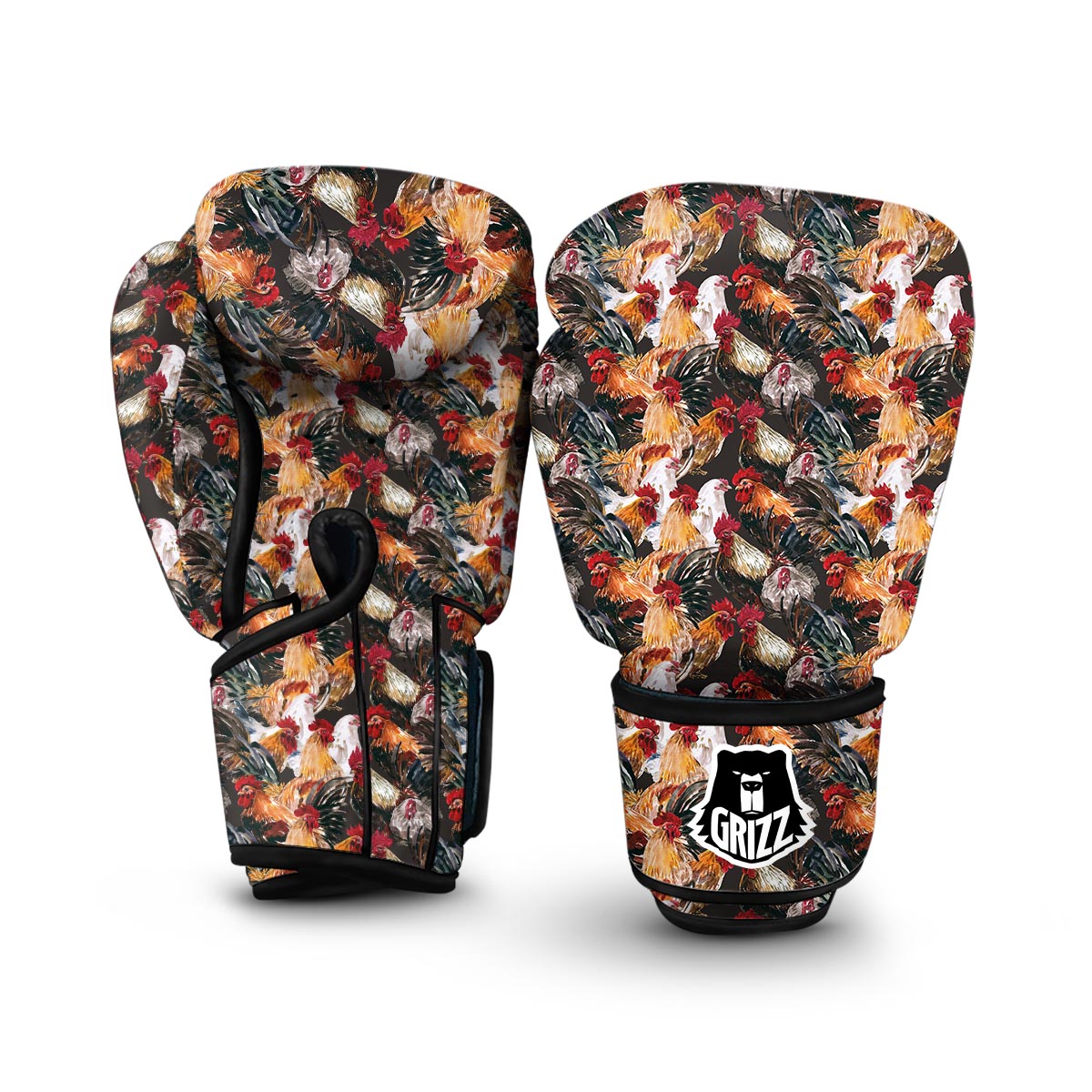 Farm Chicken Hen Pattern Print Boxing Gloves-grizzshop