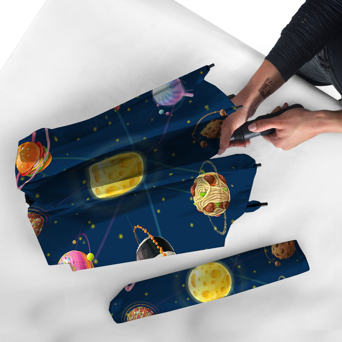 Fast Food Planets Set Print Umbrella-grizzshop