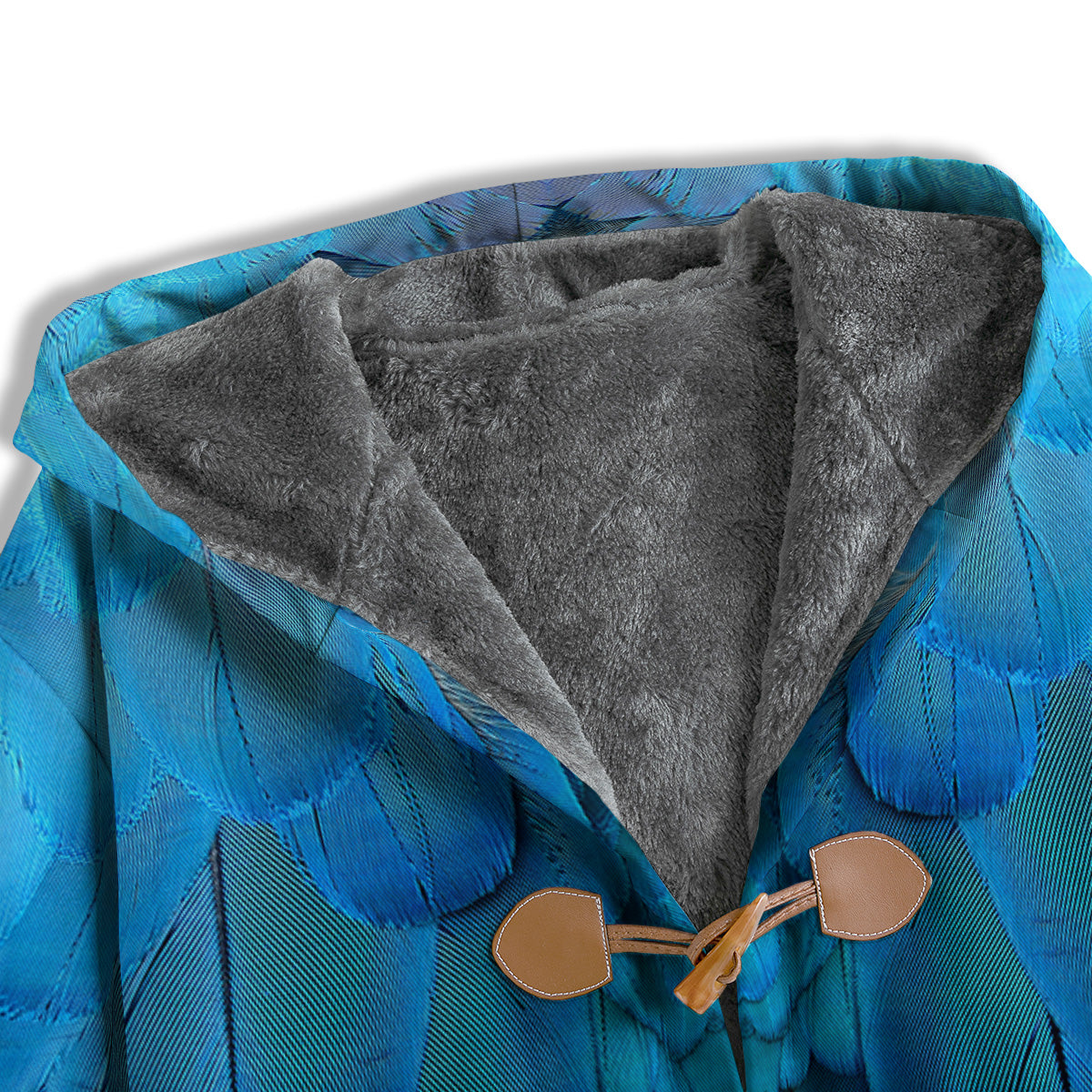 Feather Blue Print Men's Windbreaker Jacket-grizzshop