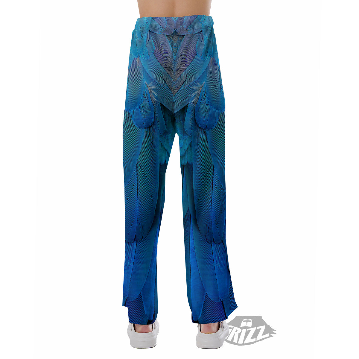 Feather Blue Print Pajama Pants-grizzshop