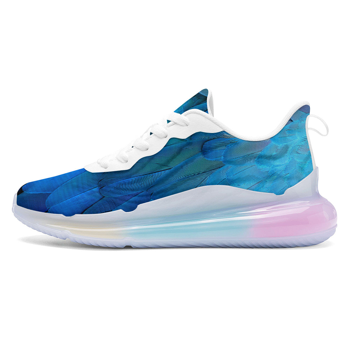 Feather Blue Print Running Sneakers-grizzshop