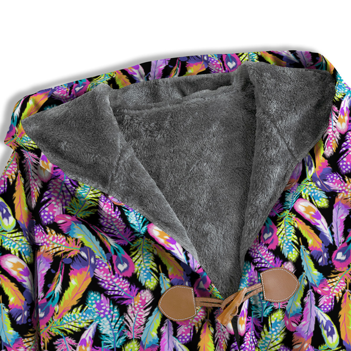 Feather Colorful Print Pattern Men's Windbreaker Jacket-grizzshop