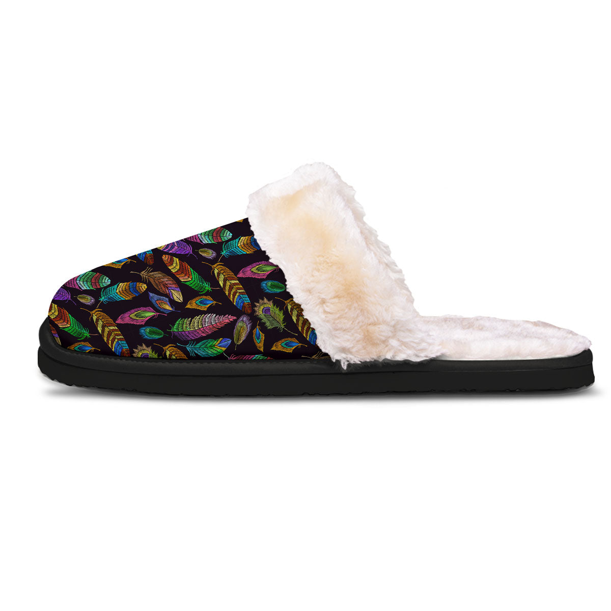 Feather Native Print Pattern Slippers-grizzshop