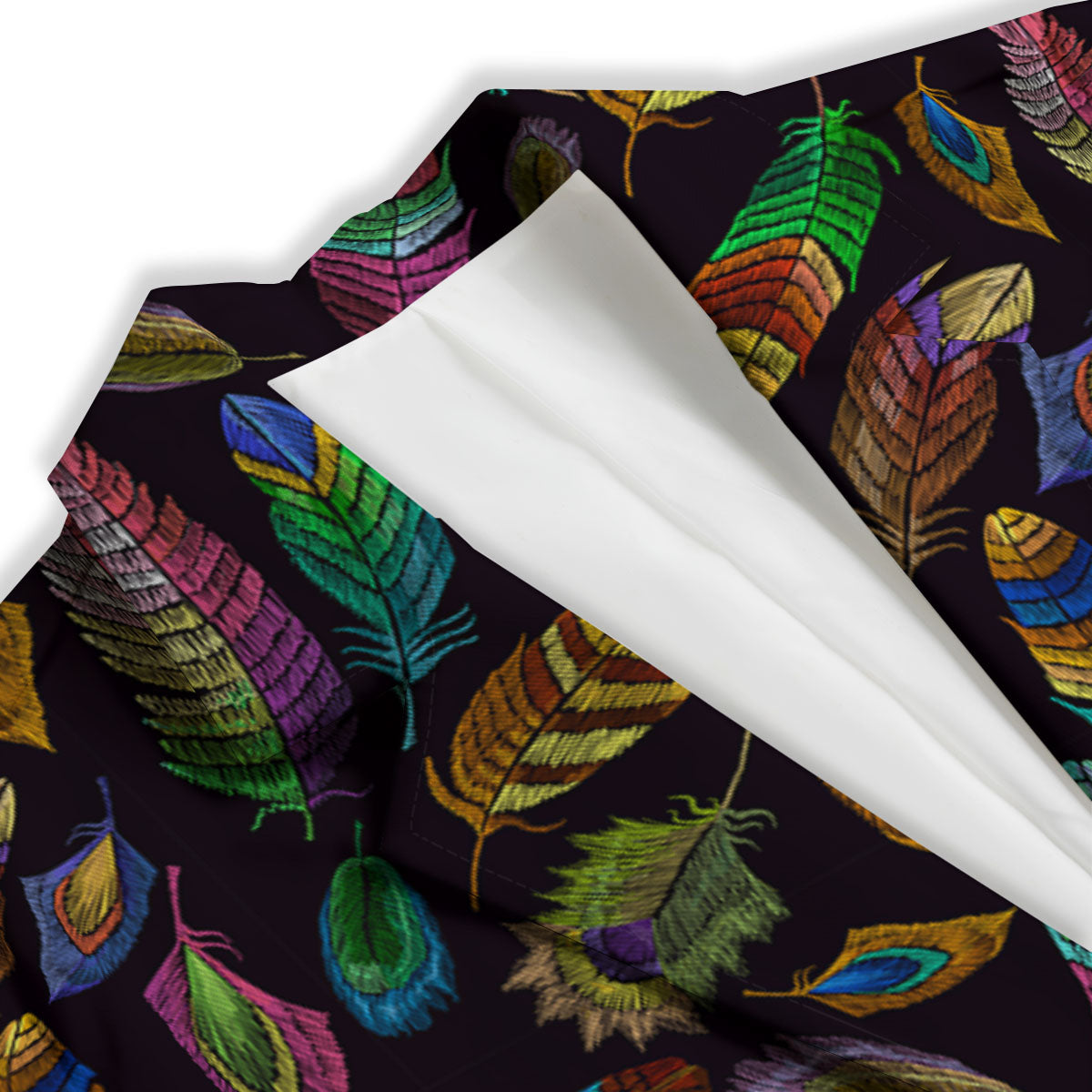 Feather Native Print Pattern Women's Blazer-grizzshop