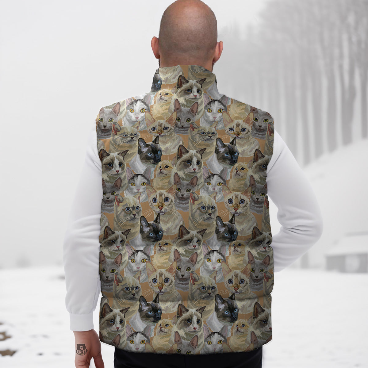 Feather Vintage Dream Catcher Down Vest