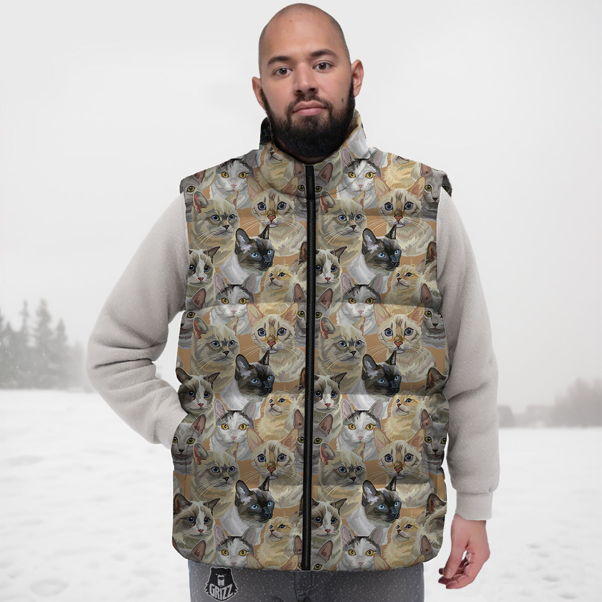 Feather Vintage Dream Catcher Down Vest