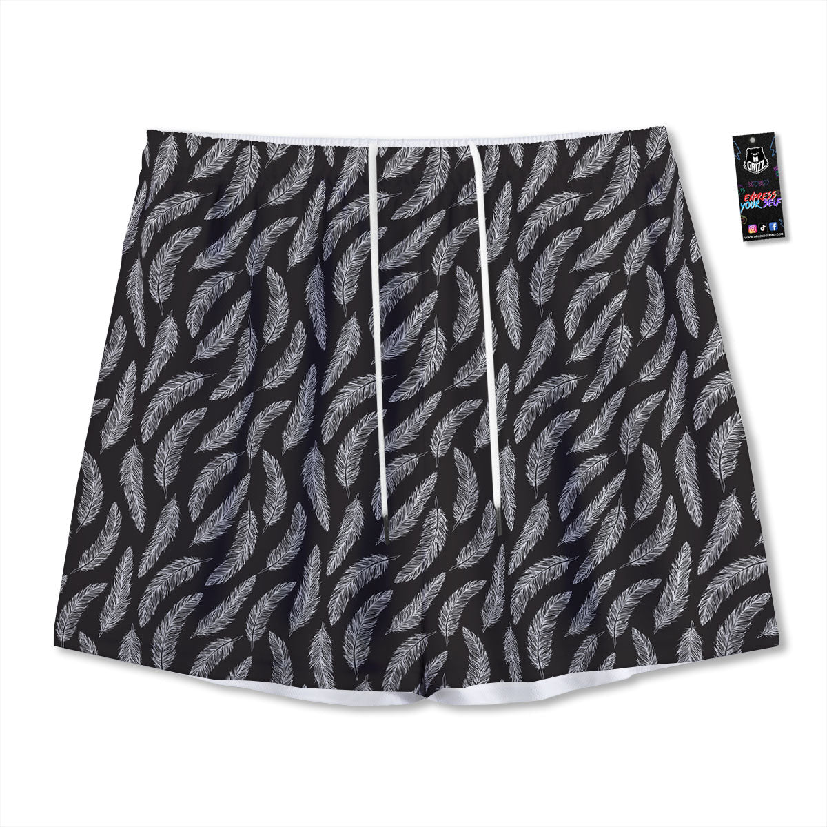 Gadsden Flag Grunge Print Mesh Shorts