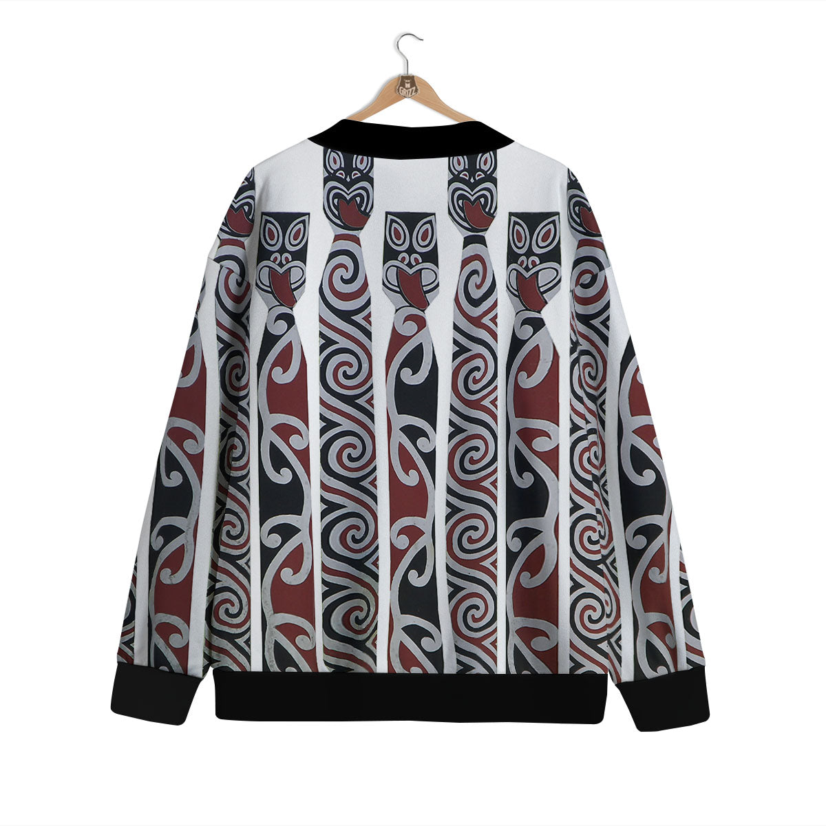 Fence Maori Print Cardigan-grizzshop