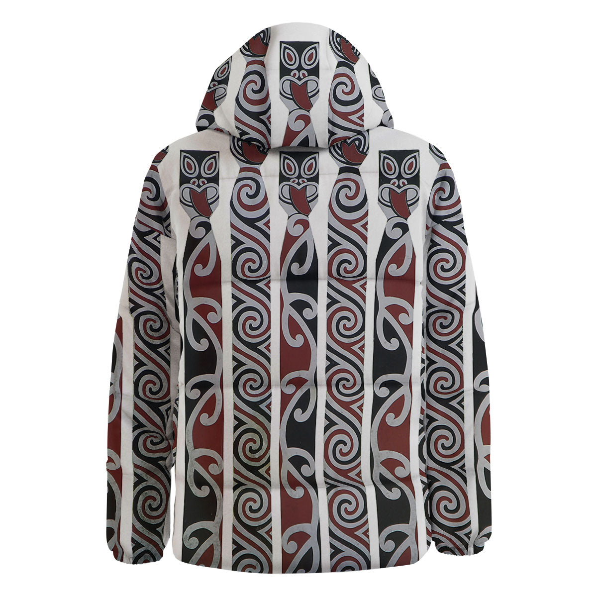 Fence Maori Print Down Jacket-grizzshop