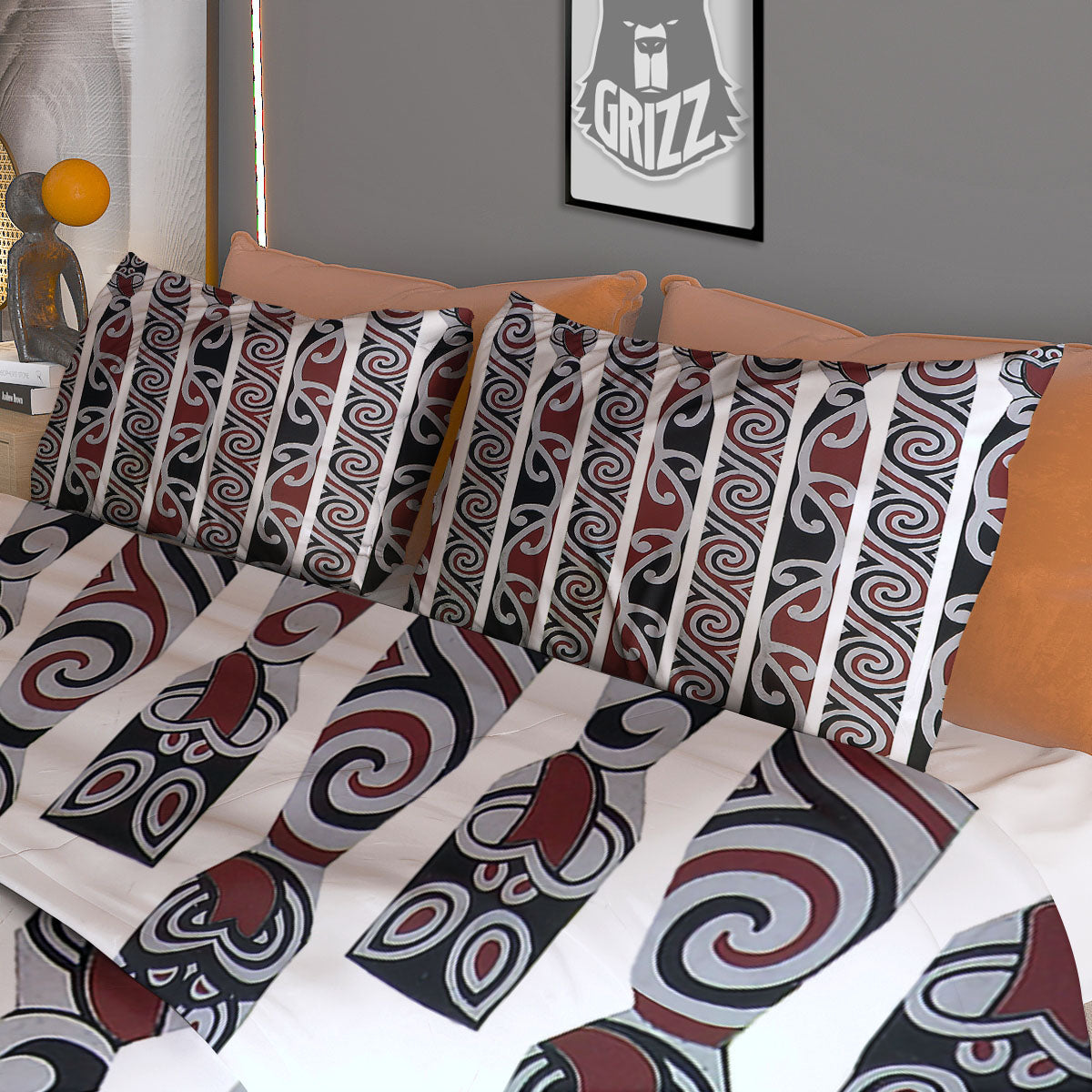 Fence Maori Print Duvet Cover Bedding Set