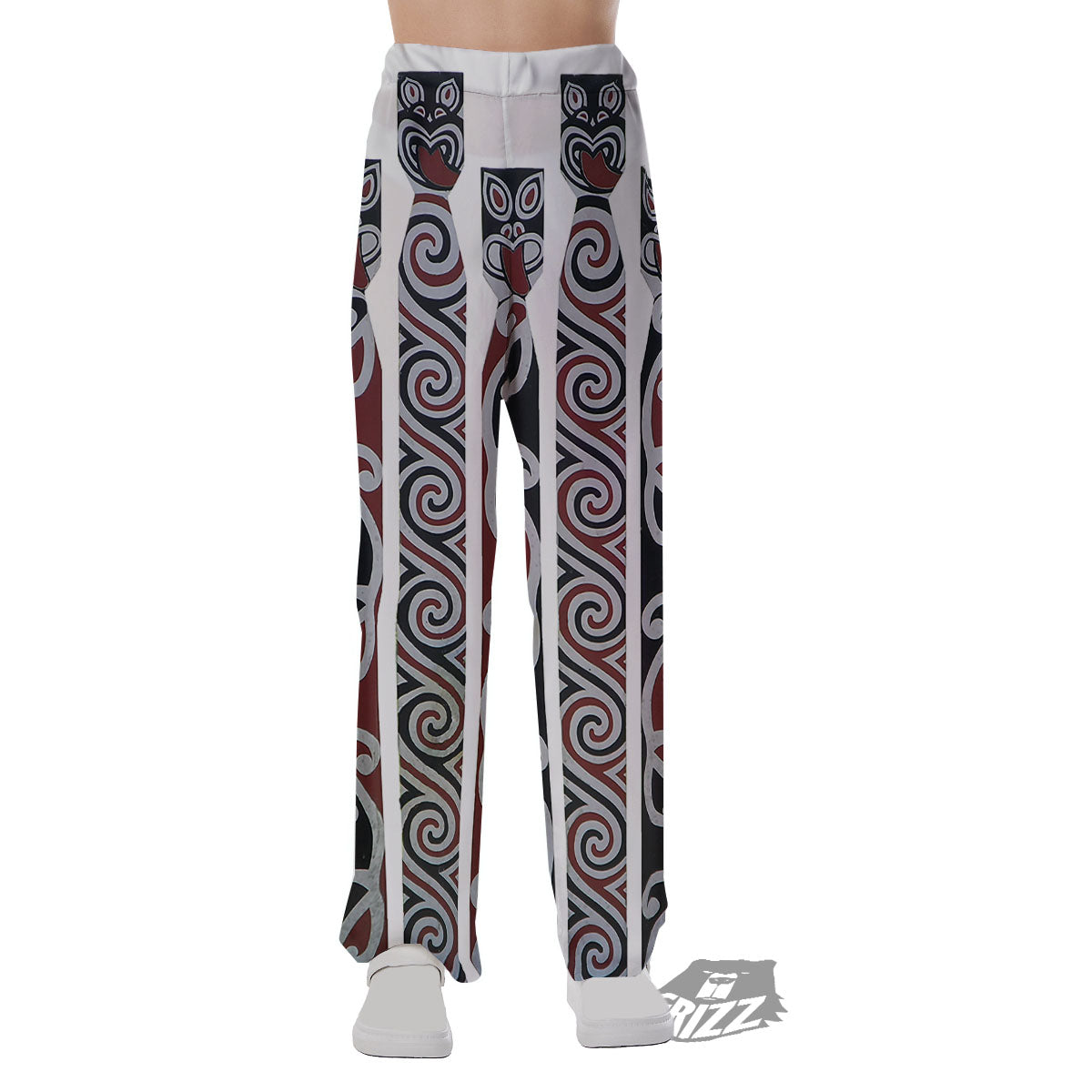 Fence Maori Print Pajama Pants-grizzshop