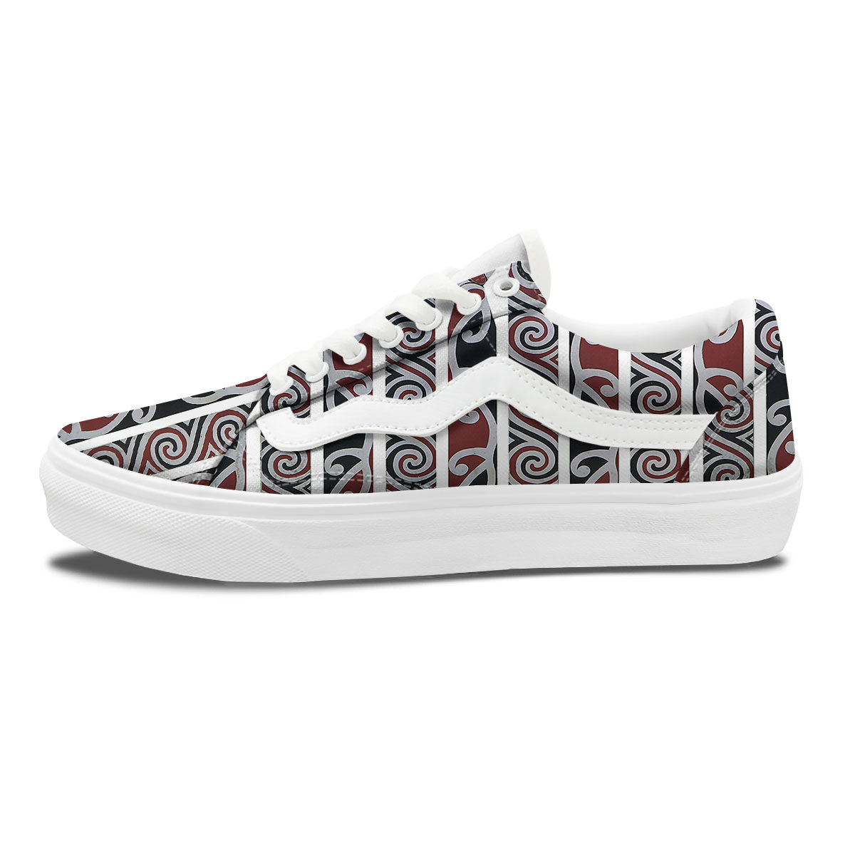 Fence Maori Print Skate Shoes-grizzshop