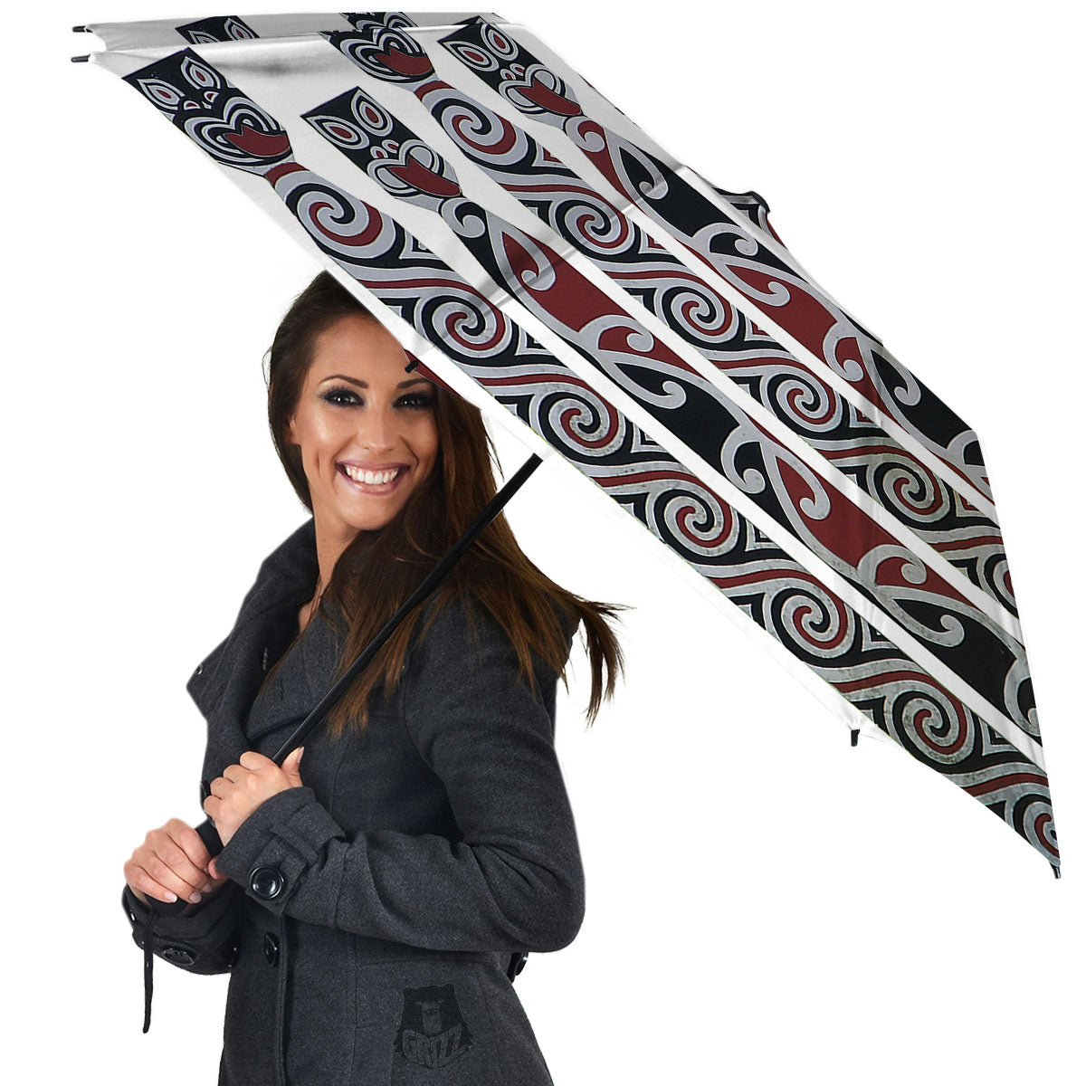Fence Maori Print Umbrella-grizzshop
