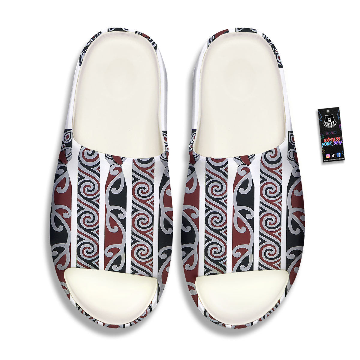 Fence Maori Print Sandals-grizzshop