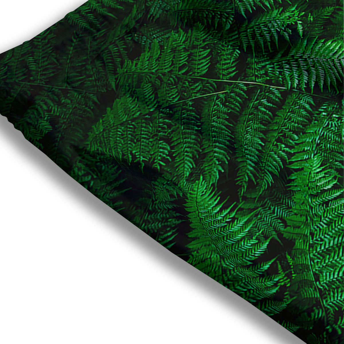 Fern Leaf Green Print Mesh Shorts
