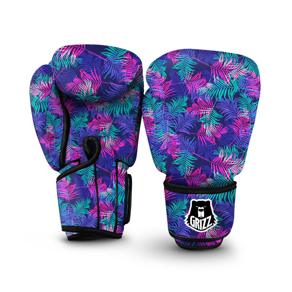 Surface Psychedelic Print Pattern Boxing Gloves