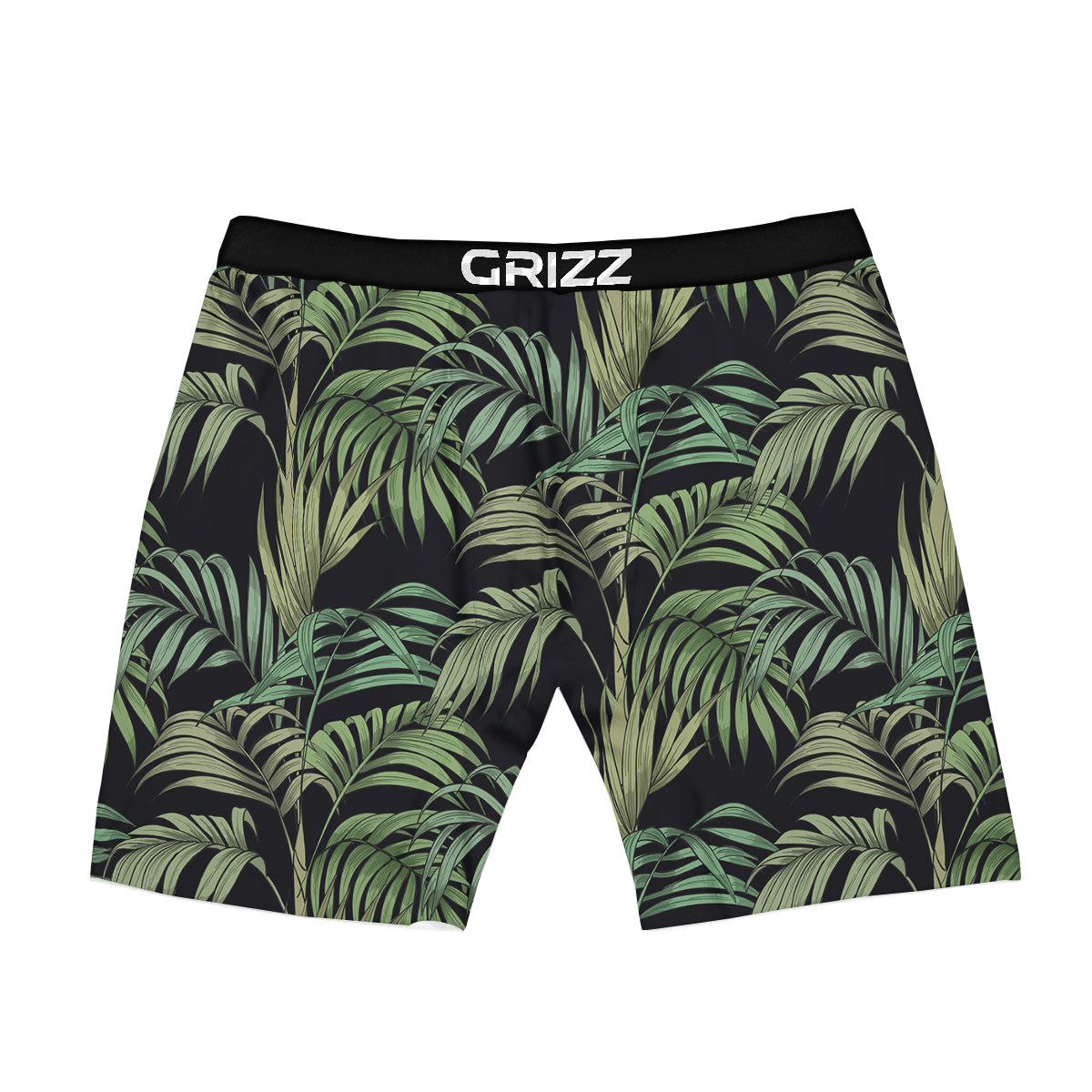 Fern Leaf Tropical Print Pattern Boxer Briefs-grizzshop