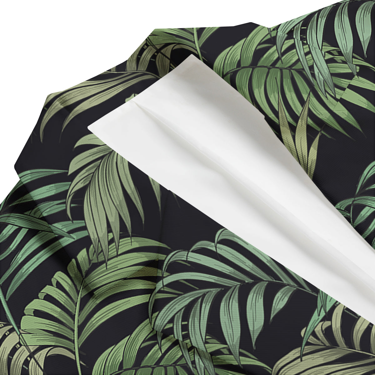 Fern Leaf Tropical Print Pattern Men's Blazer-grizzshop