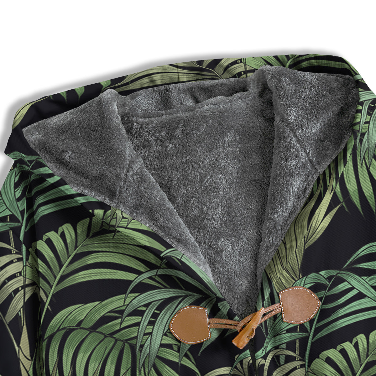 Fern Leaf Tropical Print Pattern Men's Windbreaker Jacket-grizzshop