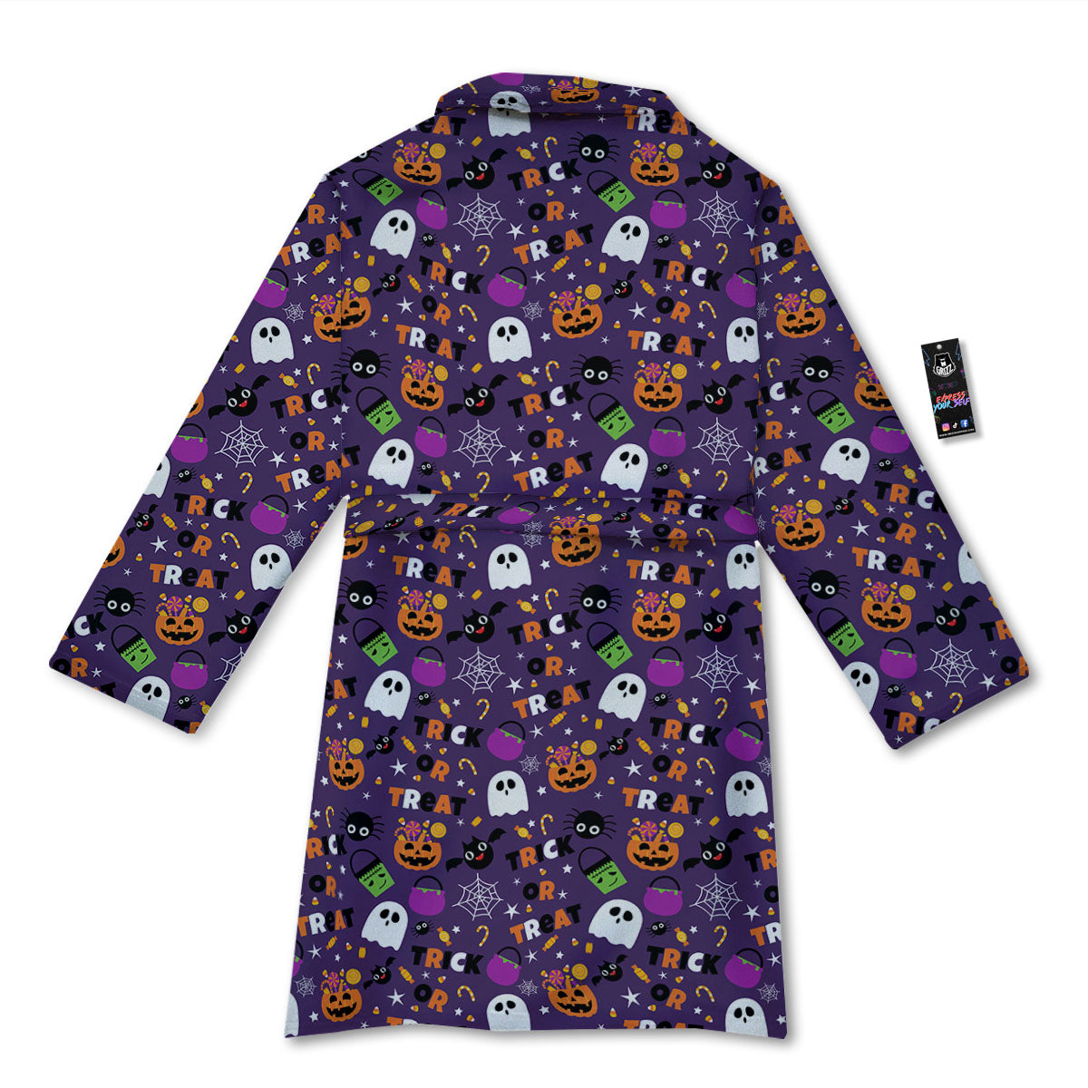 Festival Halloween Print Pattern Bathrobe-grizzshop