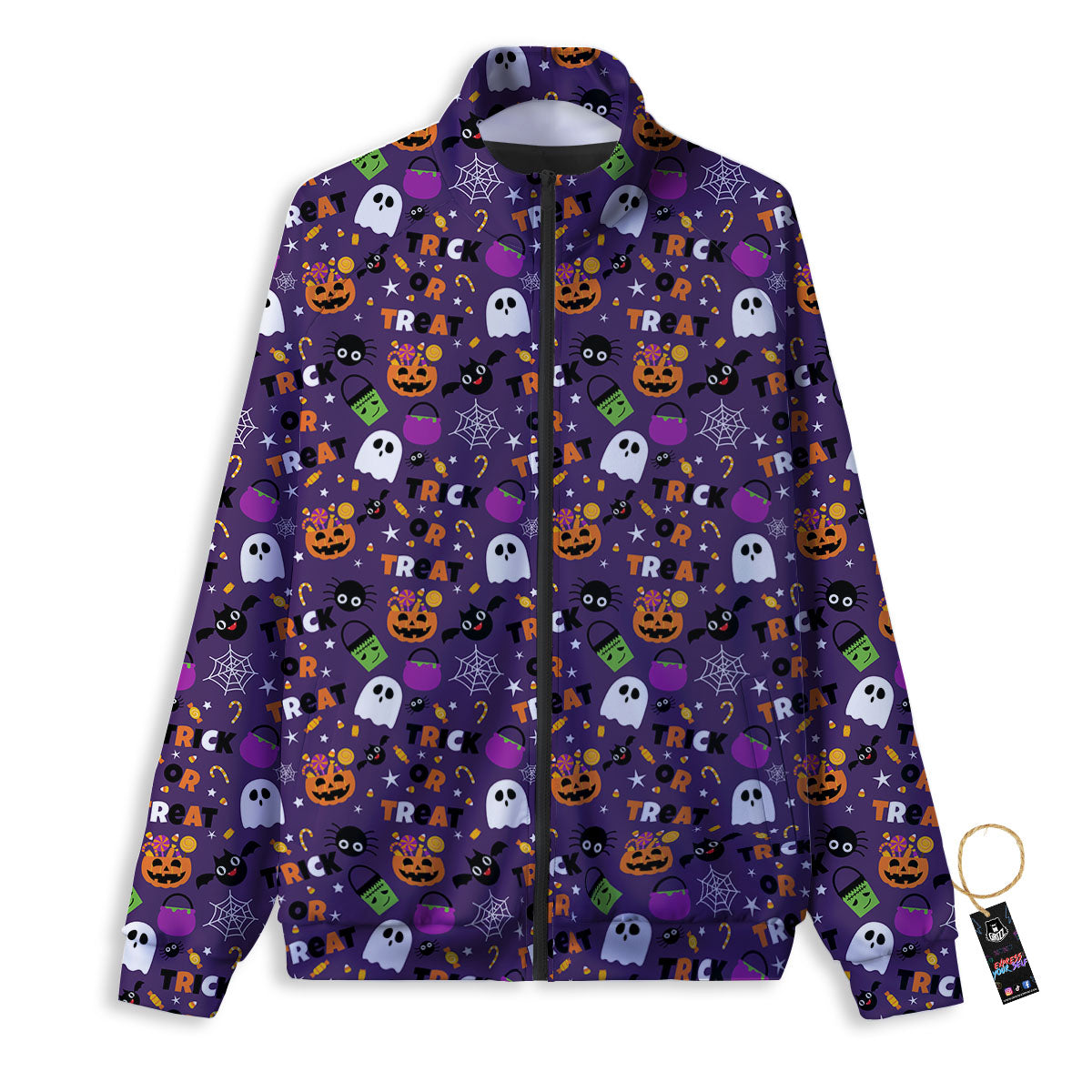 Festival Halloween Print Pattern Track Jacket-grizzshop