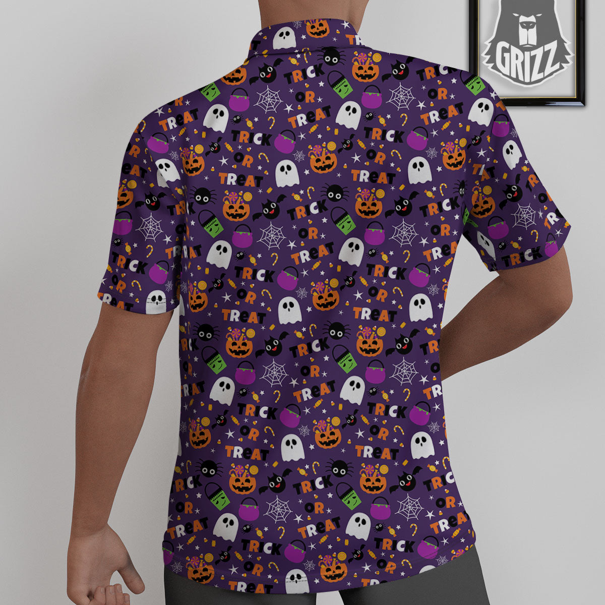 Festival Halloween Print Pattern Untucked Shirts-grizzshop