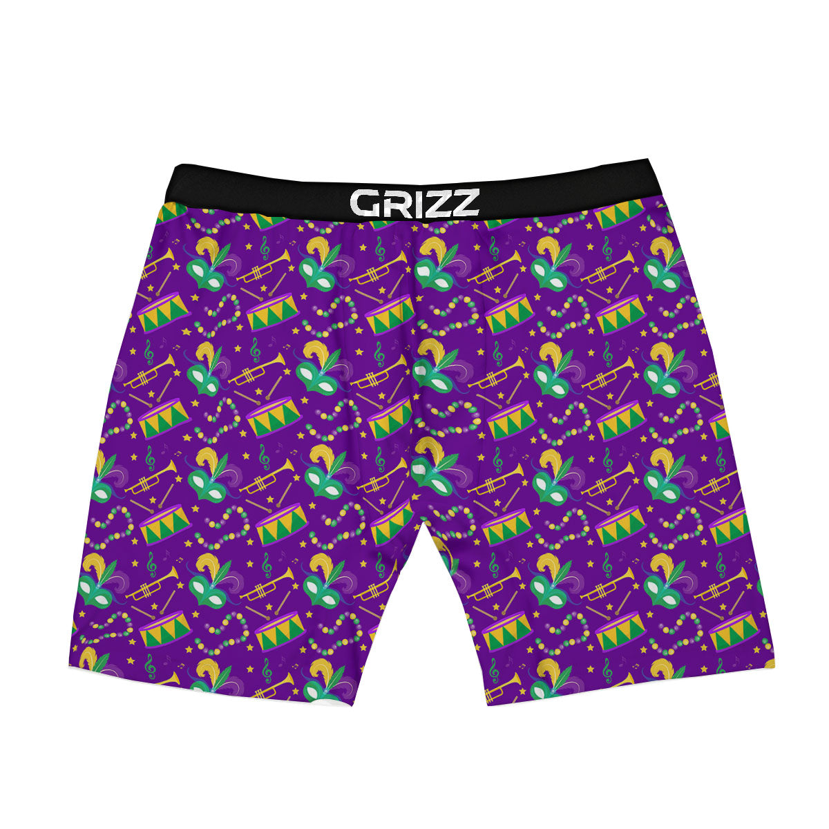 Festival Mardi Gras Print Pattern Boxer Briefs-grizzshop
