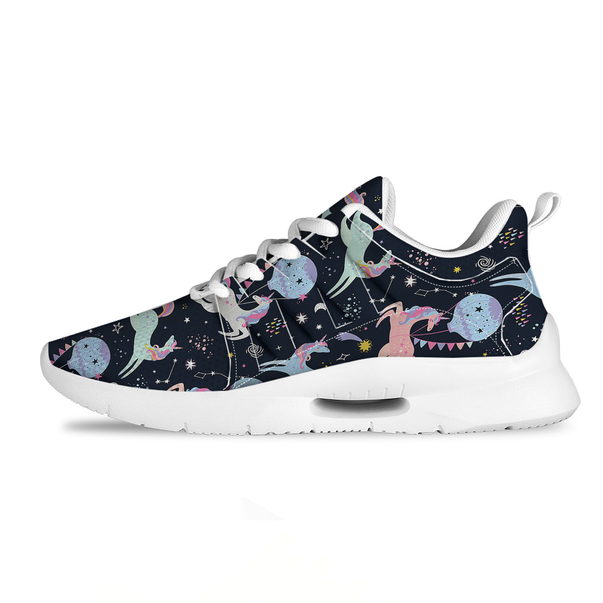 Festival Unicorn Night Print Pattern Tennis Shoes-grizzshop