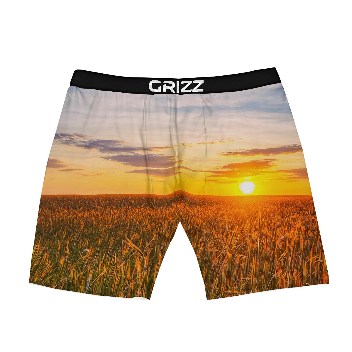 Field Sunrise Print Boxer Briefs-grizzshop