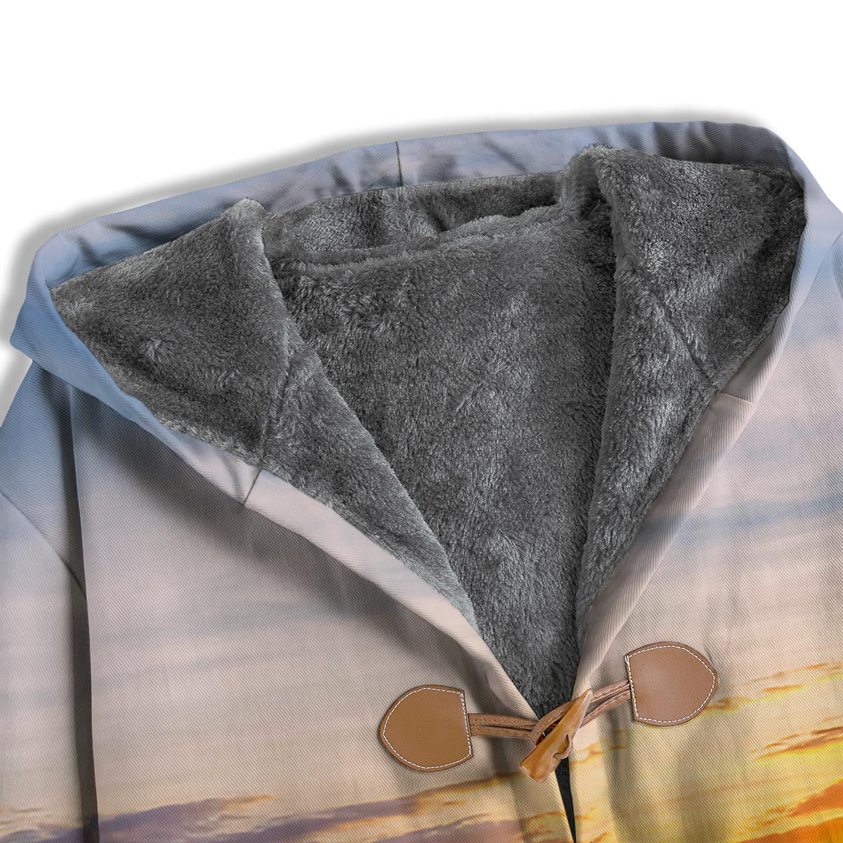 Field Sunrise Print Men's Windbreaker Jacket-grizzshop