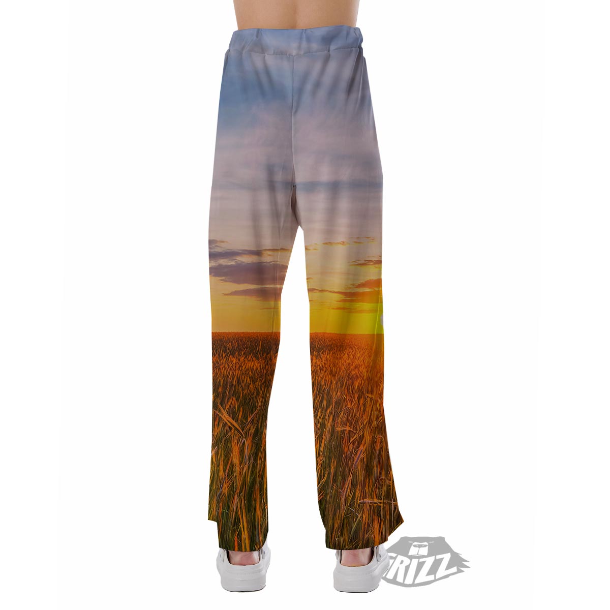 Field Sunrise Print Pajama Pants-grizzshop