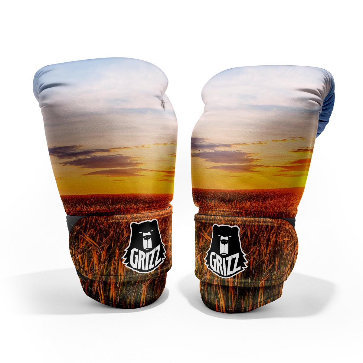 Field Sunrise Print Pro Boxing Glove