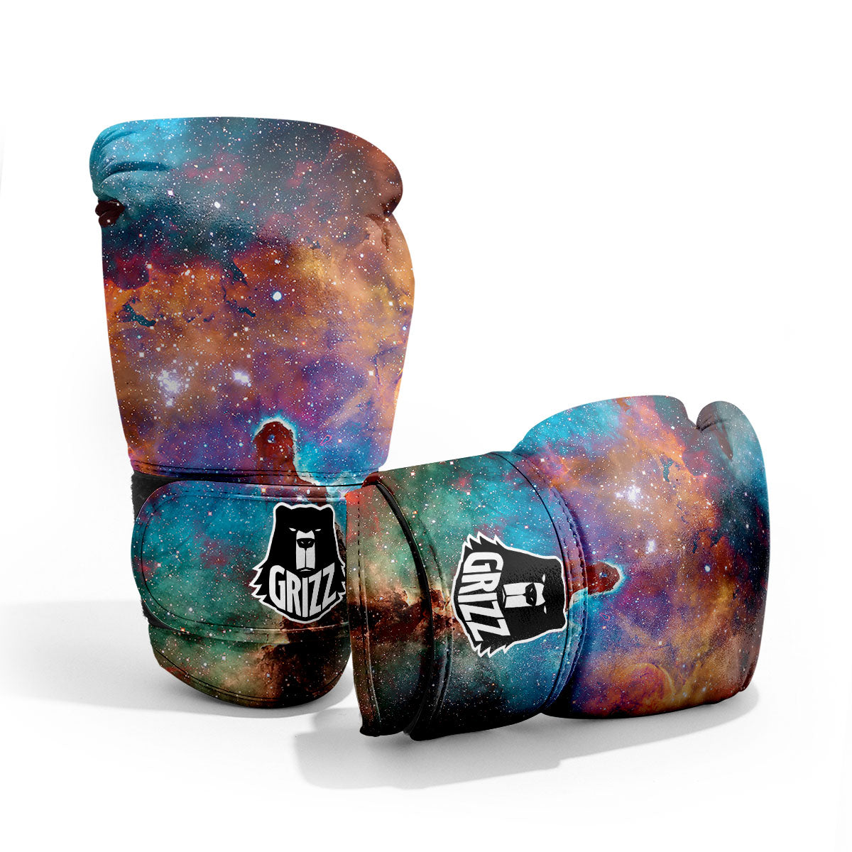 Fiery Universe Nebula Galaxy Space Print Pro Boxing Glove