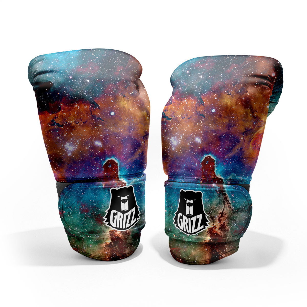 Fiery Universe Nebula Galaxy Space Print Pro Boxing Glove
