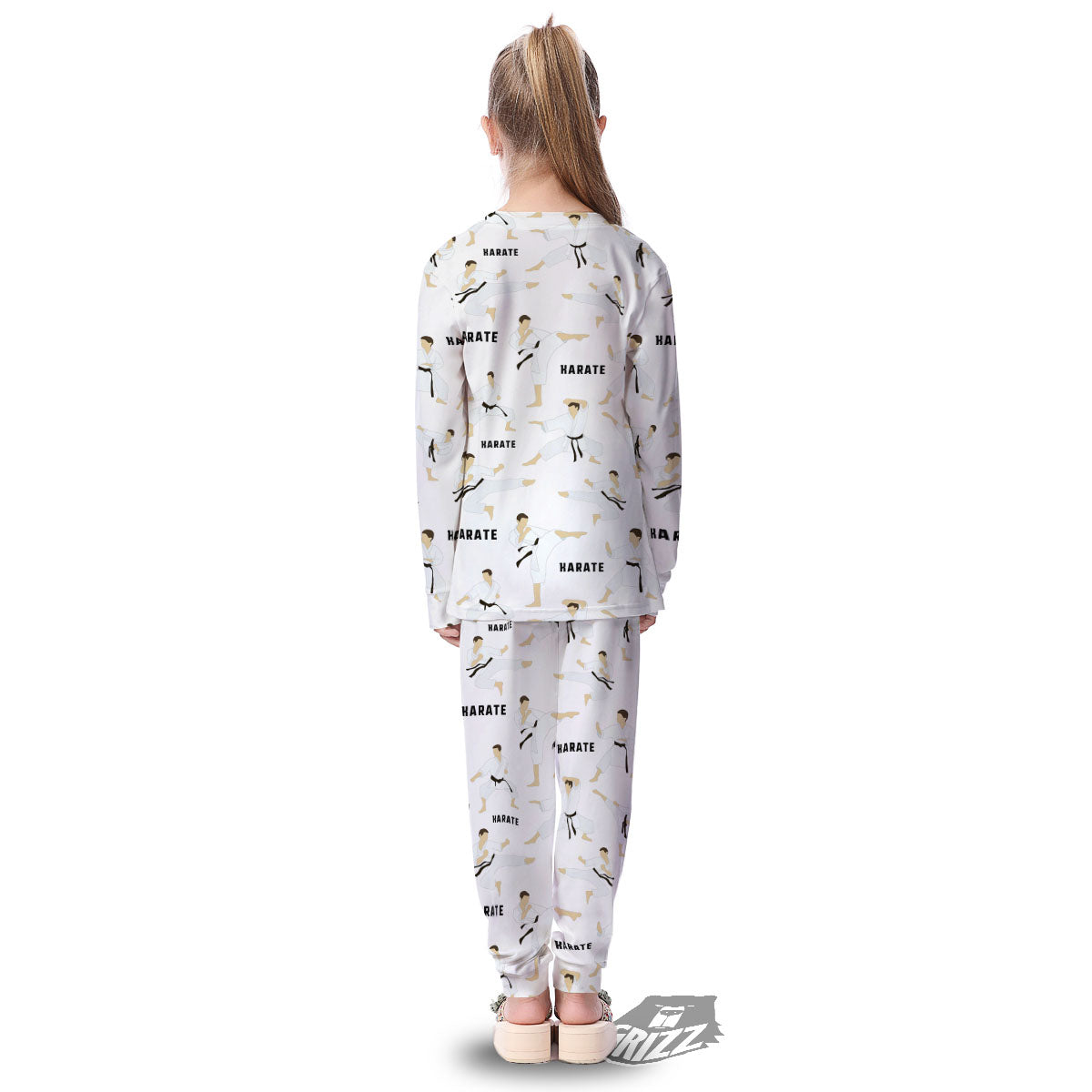 Fighter Karate Print Pattern Kid's Pajamas-grizzshop