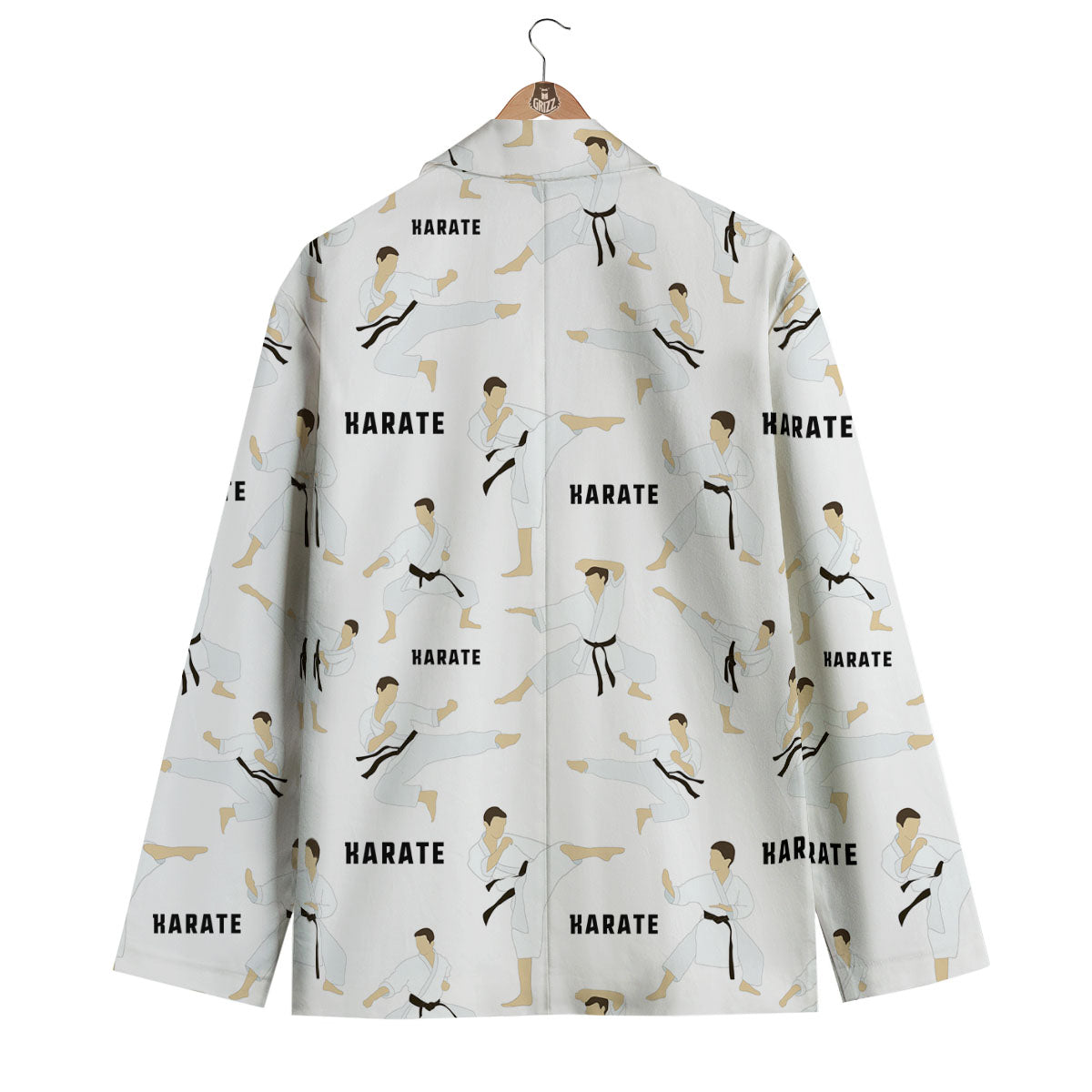 Fighter Karate Print Pattern Men's Blazer-grizzshop