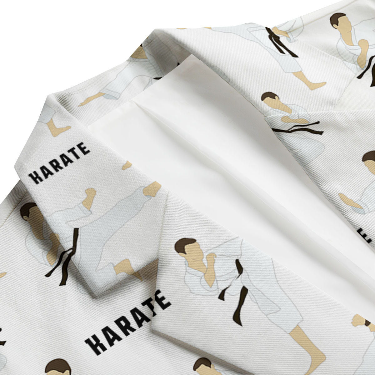 Fighter Karate Print Pattern Men's Blazer-grizzshop