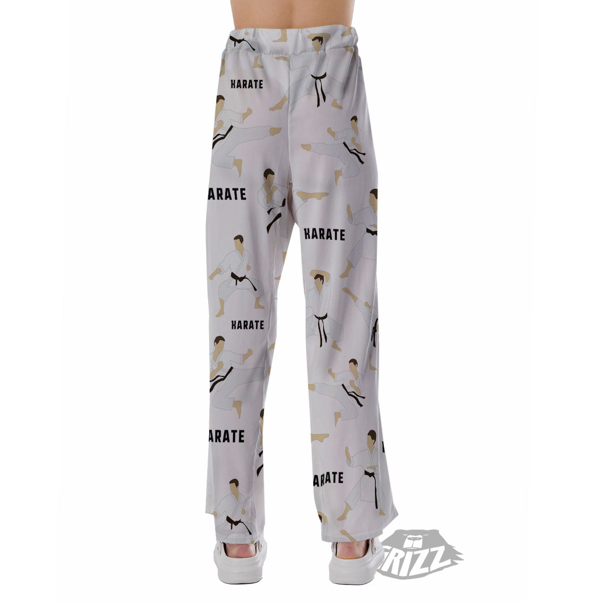 Fighter Karate Print Pattern Pajama Pants-grizzshop
