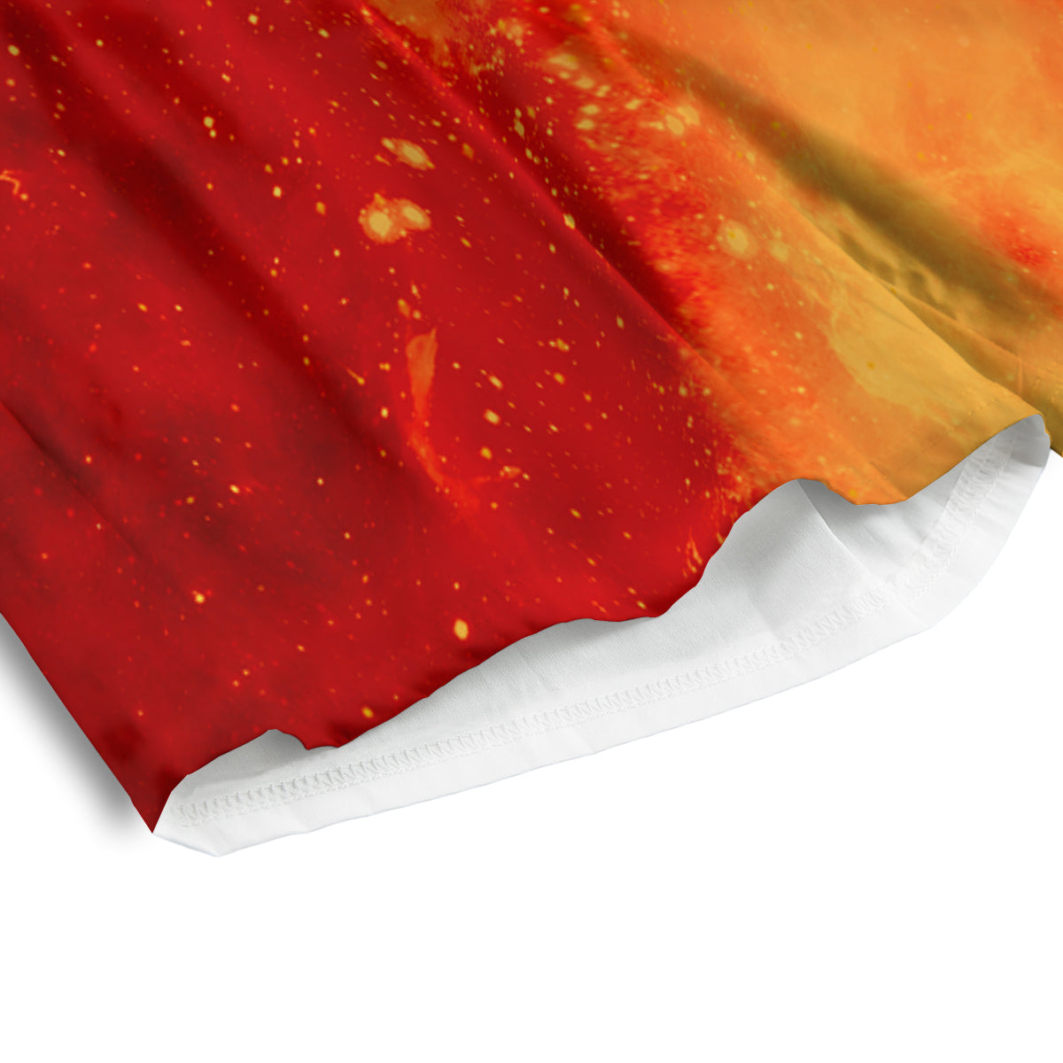 Fire Astronaut Print Men's Athletic Shorts