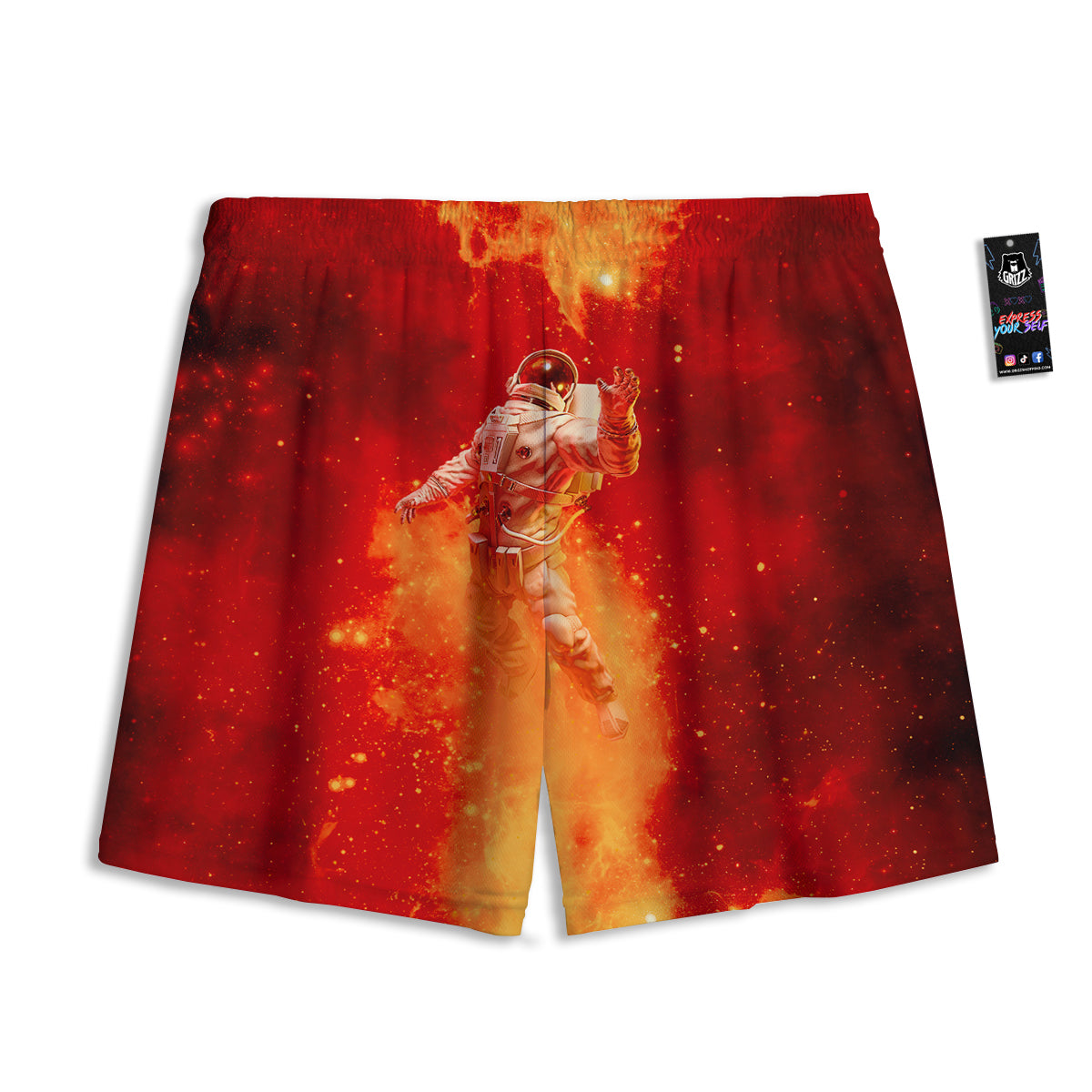 Hop Cone Cute Print Pattern Mesh Shorts