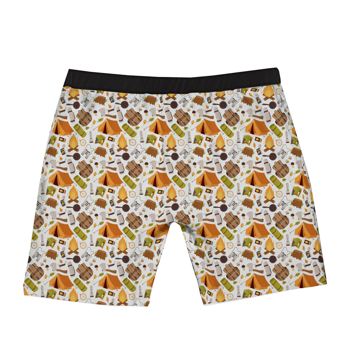 Fire Camping Print Pattern Boxer Briefs-grizzshop