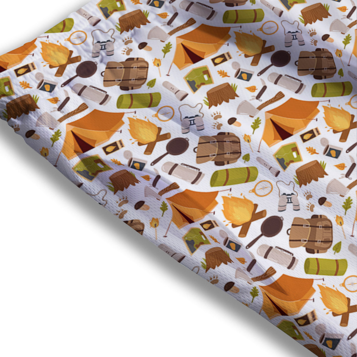 Flower Eye Of Providence Print Mesh Shorts