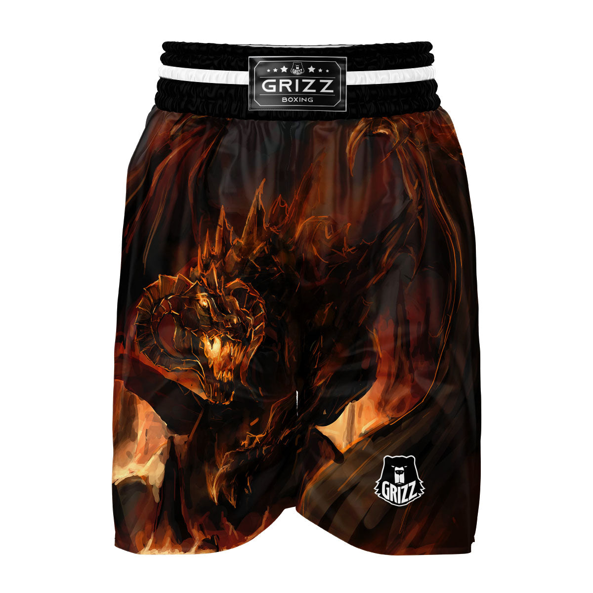Fire Dragon Boxing Shorts-grizzshop