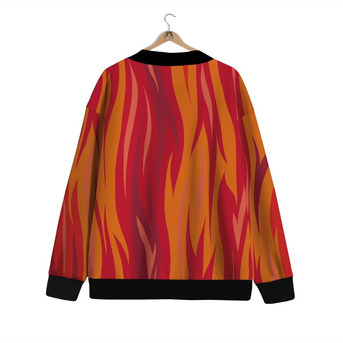 Fire In Hell Print Pattern Cardigan-grizzshop