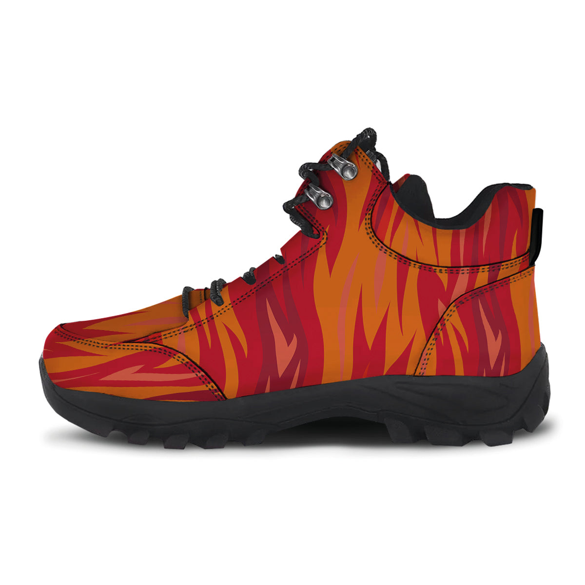 Fire In Hell Print Pattern Hiking Shoes-grizzshop
